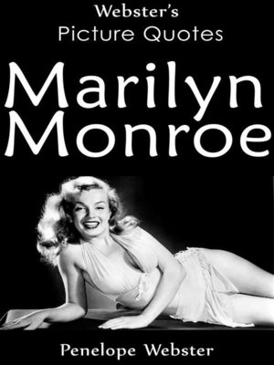cover image of Webster's Marilyn Monroe Picture Quotes